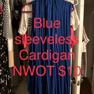 3 sleeveless cardigans